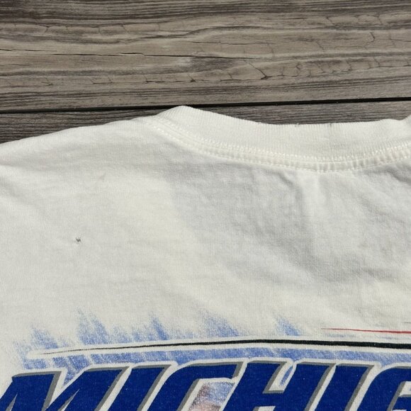 Vintage Y2K Michigan 400 Nascar Pocket T Shirt - Picture 6 of 7